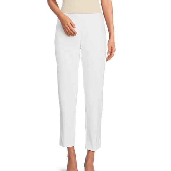 Westbound NWD The Park Ave Fit White Straight Legged Pants, Size 14P, MP $59 - Picture 1 of 10